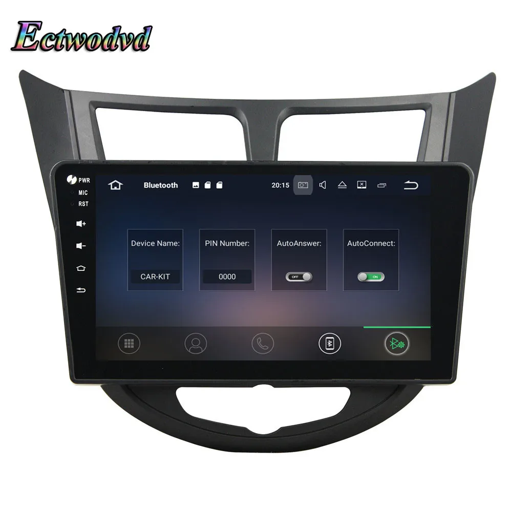 Perfect Ectwodvd Octa Core 4G RAM 64G ROM Android 9.0 Car Multimedia DVD Player GPS HeadUnit for Hyundai Verna,Accent,Solaris 2011-2012 19