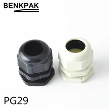 2 шт. PG29 18-25 мм Водонепроницаемый нейлоновый кабельный сальник для герметизации провода Водонепроницаемая прокладка пластиковый кабельный ввод