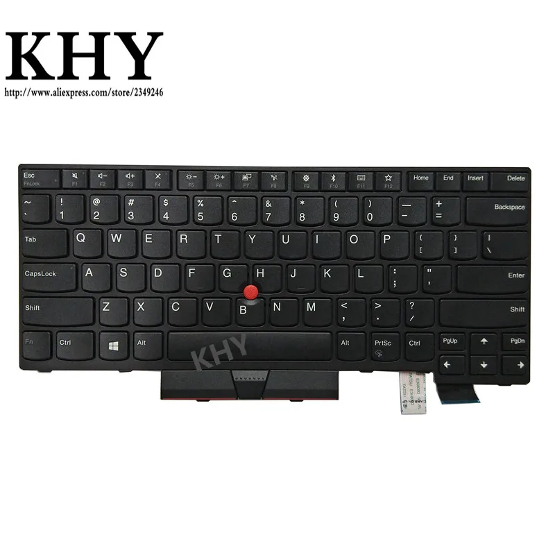 Клавиатура США для ThinkPad A475 A485 T470 T480 PN 01HX339 01HX379 01HX299 01HX328 01HX368 01HX408 01AX364 01AX405 01AX446