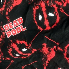 Хлопок трикотаж Дэдпул Мягкий DIY ткань мягкая одежда ткань 1 ярда в ширину 160 см