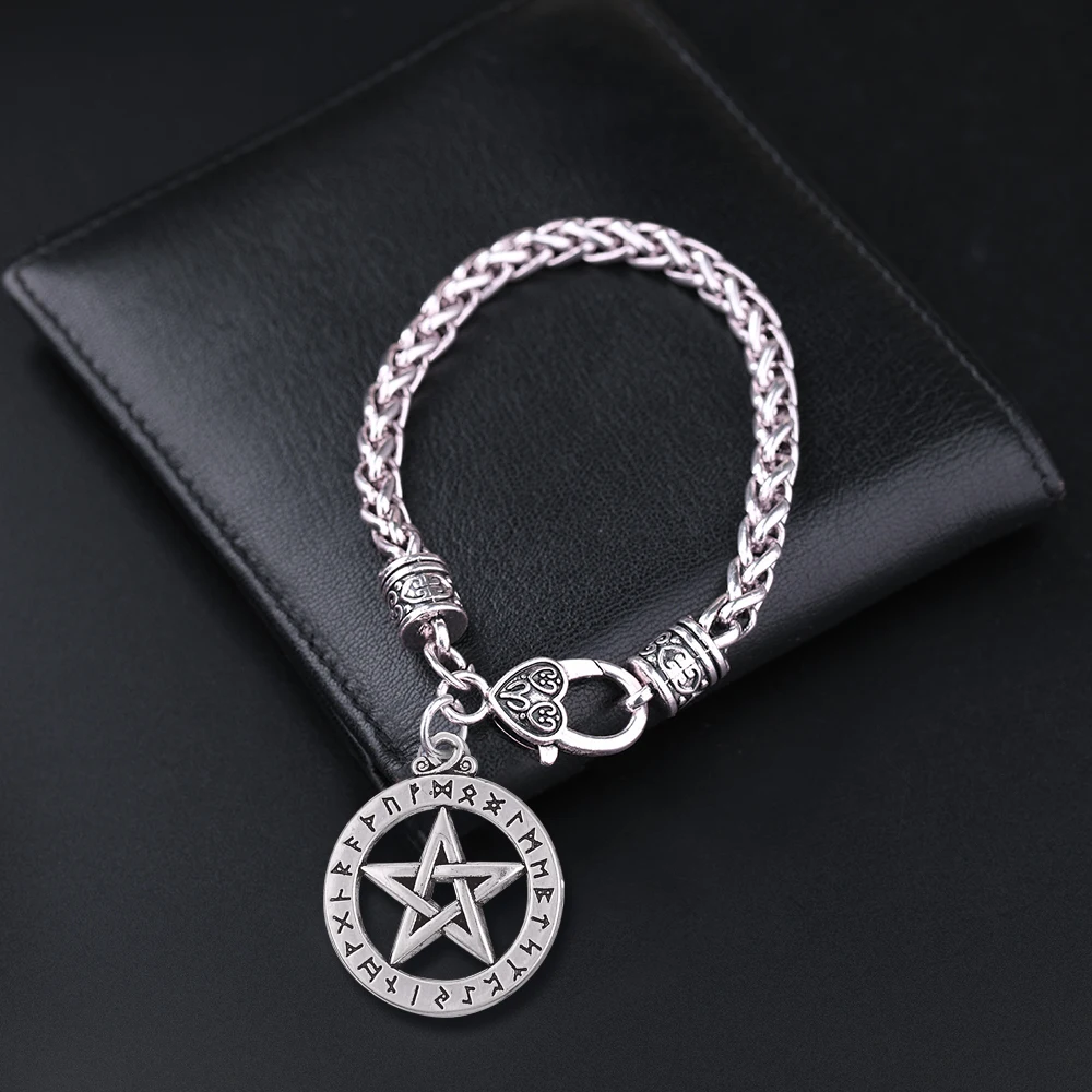 Teamer панк пентаграмма Supernatural подвеска с пентаграммой браслеты защита ведьмы амулет со звездой браслеты мужские ювелирные изделия