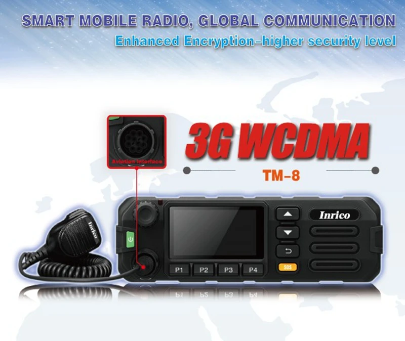 

2018 Newest GSM WCDMA 3G PTT SIM card and WiFi GPS mobile radio for truck Taxi radio network radio no distance limit