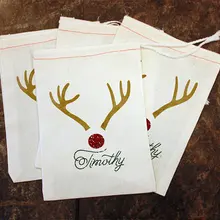 Пользовательские Рождество имя день рождения, детский душ treart goodie любимые пакеты Крещение Свадьба похмелья выживания комплект вечерние мешки для конфет