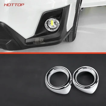 

2Pcs Chrome Car Auto Front Fog Light Lamp Foglights Cover Trim Styling Sticker Fit For SUBARU XV 2012-15 Car-covers ABS
