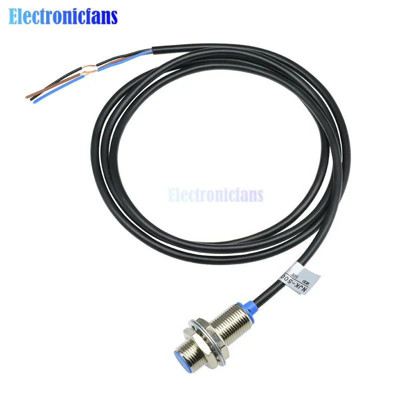 

NJK-5002C 6-36VDC Three Wires Hall Effect Sensor Proximity Switch NPN 3-Wires Normally Open + Magne