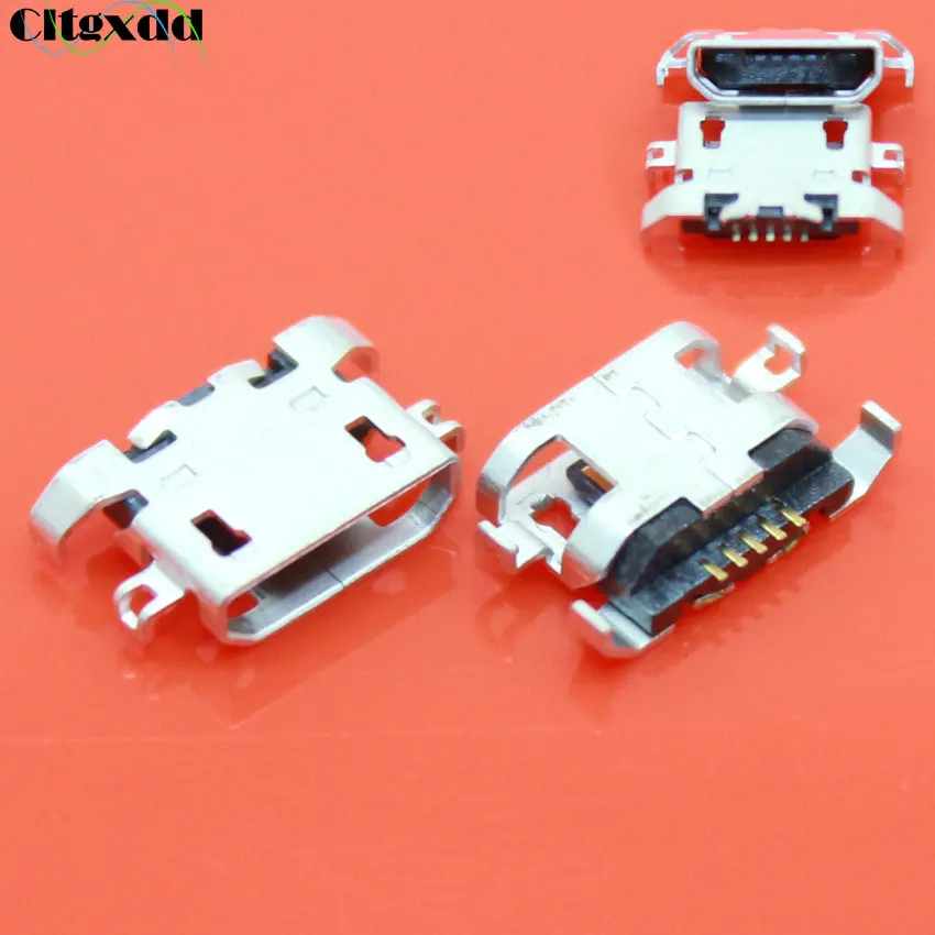 

cltgxdd 10pcs 5pin Micro USB jack tail socket charging port connector for Lenovo S650 S820 S658T A830 A850 P780 S720i A820t A800