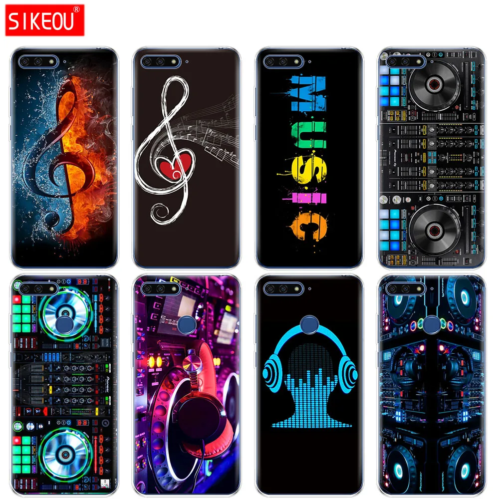 Силиконовый чехол для телефона Huawei Honor 7A PRO 7C Y5 Y6 Y7 Y9 2017 2018 Prime ddj dj music|Бамперы| |
