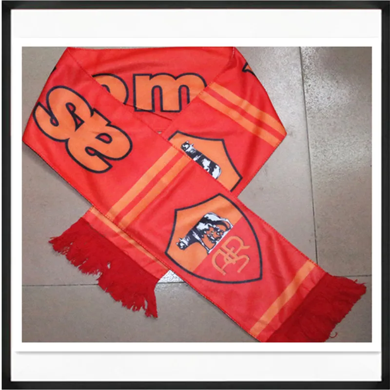 Nueva Roma FC Football Club pelusa bufanda de fútbol Totti Souvenir moda porristas animan con bufanda|cheer|cheer ups - AliExpress