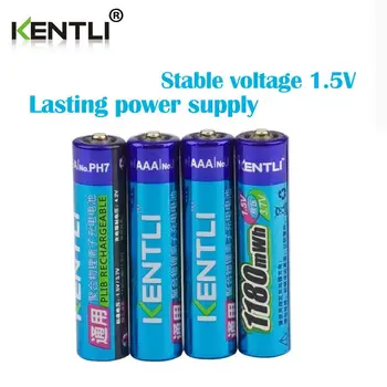 

4pcs 1.5V AAA 1180mWh Lithium Rechargeble Battery computer, horn, fan, earphone, telephone, microphone mouse, clock toy camera