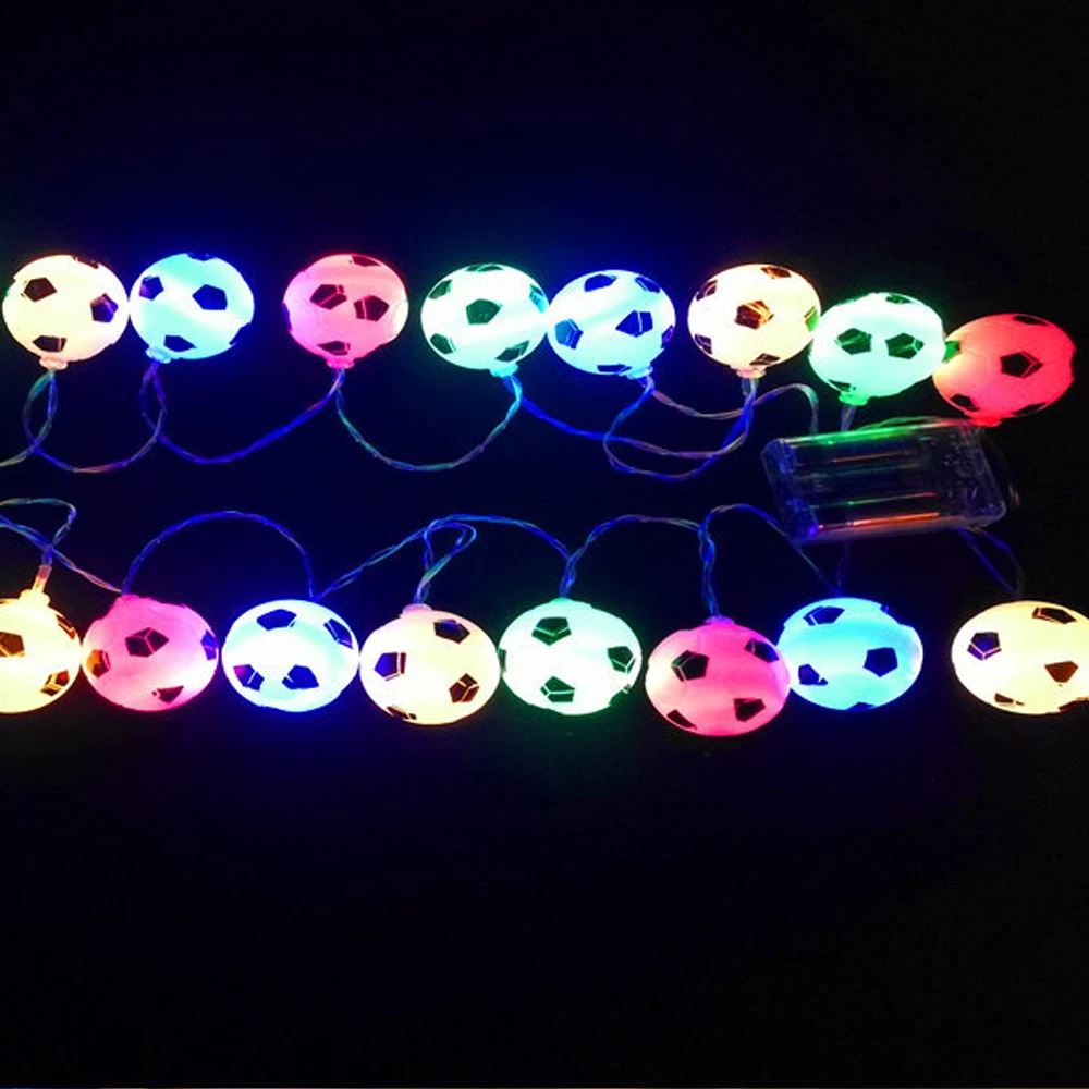 10LED футбольные огни лампы бусины атмосфера для создания освещения DIY вечерние украшения Прямая поставка аксессуары для футбола Рождественский подарок