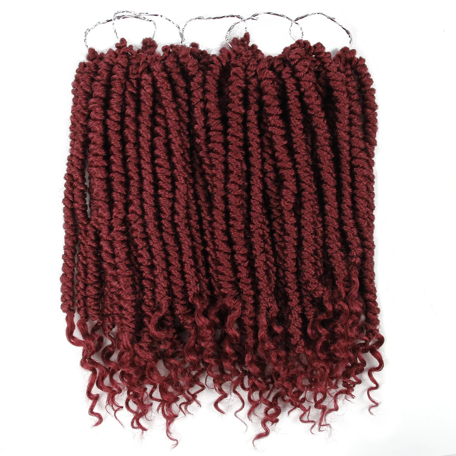 Кудрявые Сенегальские накрученные волосы крючком оплетка 14 дюймов 12 корней/упаковк канекалон Омбре синтетические пле
