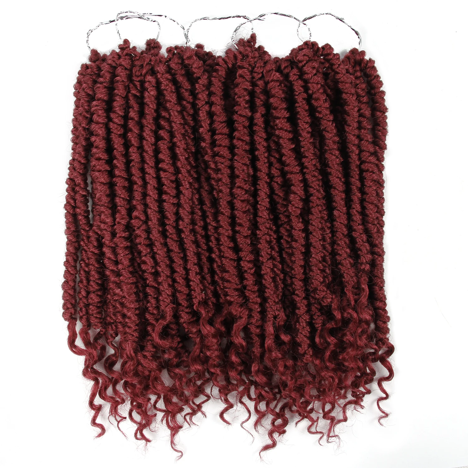 

Curly Senegalese Twist Crochet Braid 14inch 12 roots/pack 55g Ombre Synthetic Braiding Hair extensions