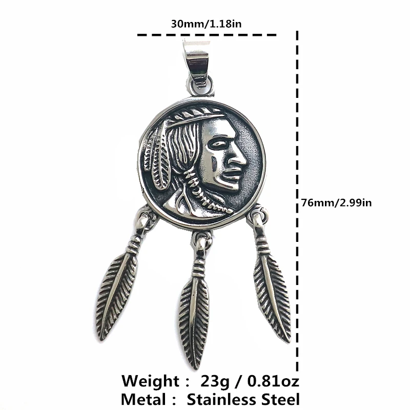 

Мужская крутая панк Готическая Подвеска из нержавеющей стали 316L для мальчиков