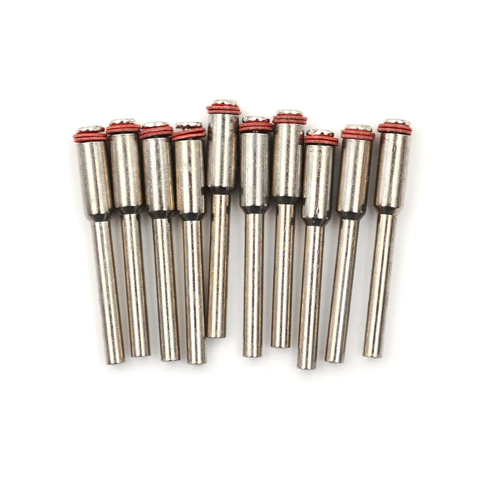 10Pcs 2mm Dia Miniature Clamping Connecting Lever Mandrel Abrasive Wheel Holder Rotary Type Hobby Woodworking Dremel Accessories
