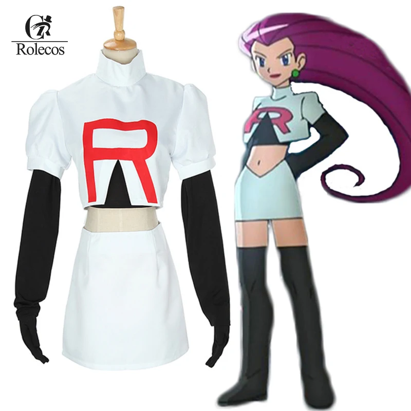 Pokemon Go Cosplay Anime Pocket Monster Pokemon Team Rocket Jesse Cosplay Costumes Pokemon Cosplay Suit