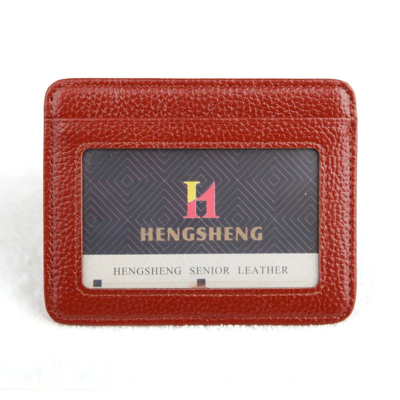 

2018 fashion Vintage Brand New pu Leather Business Credit Card Name Id Holder Case Slim small Wallet For Women and Men Gift
