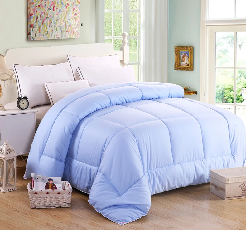 

180*220cm Fresh Cotton Comforter Single Quilt Cotton Filling for Duvets Warm Winter Blanket Bed -mattress Edredons Free Shipping