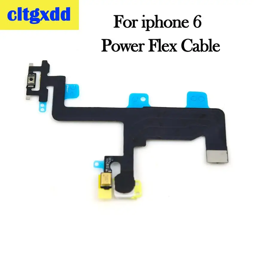Cltgxdd для iPhone 4, 4S, 5, 5S, 5C, 6, 6S Plus кнопка регулировки громкости источник энергии переключатель на кнопку выключения ключ гибкий кабель, сменные детали