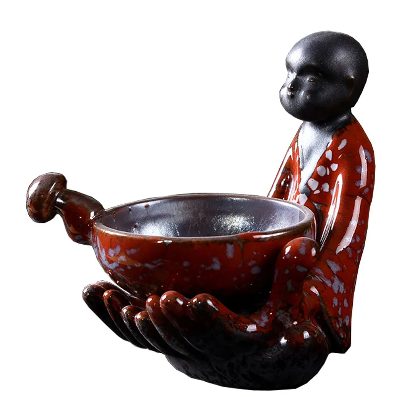 Creative Kiln Ceramics Kung Fu Tea Set Tea Strainers Drain Care Tea Filter Ware Kung Fu