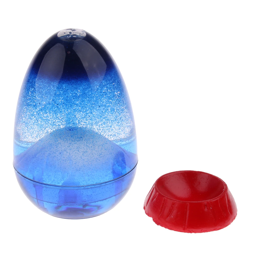 Cute and Fun Egg Volcano Eruption Liquid Hourglass Sand Timer Home/Office Desk Accessories Decoration 