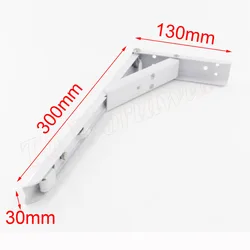 

2pcs Iron12 Inch 300mm Folding Movable Support Shelf Bracket with Screws