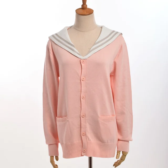 sailor collar cardigan