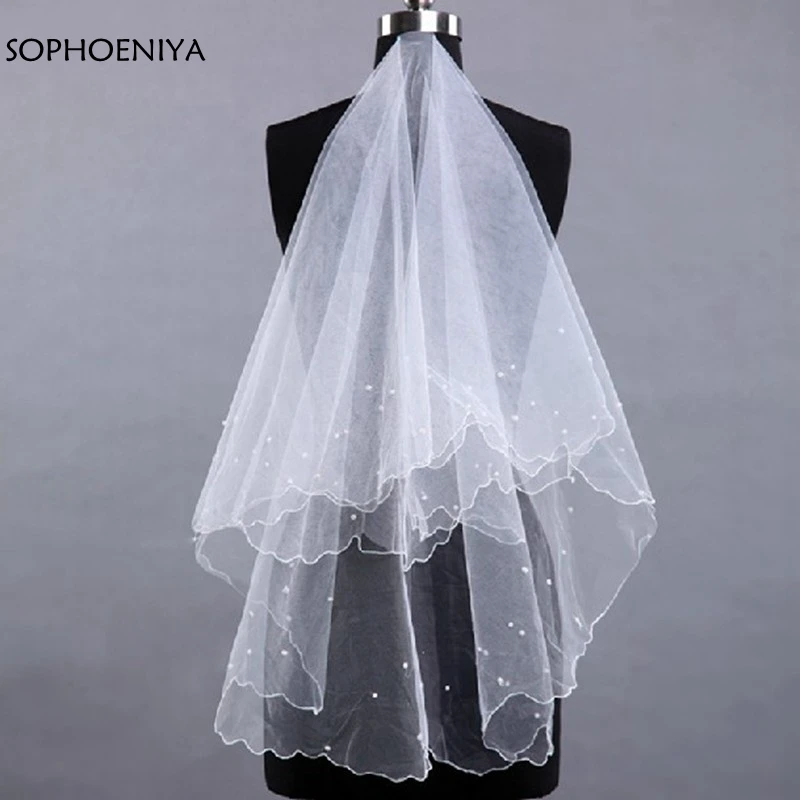 

New Arrival Ivory wedding veil 2019 Cheap wedding accessories Voile mariage Velo novia welon slubny Bride veil sluier