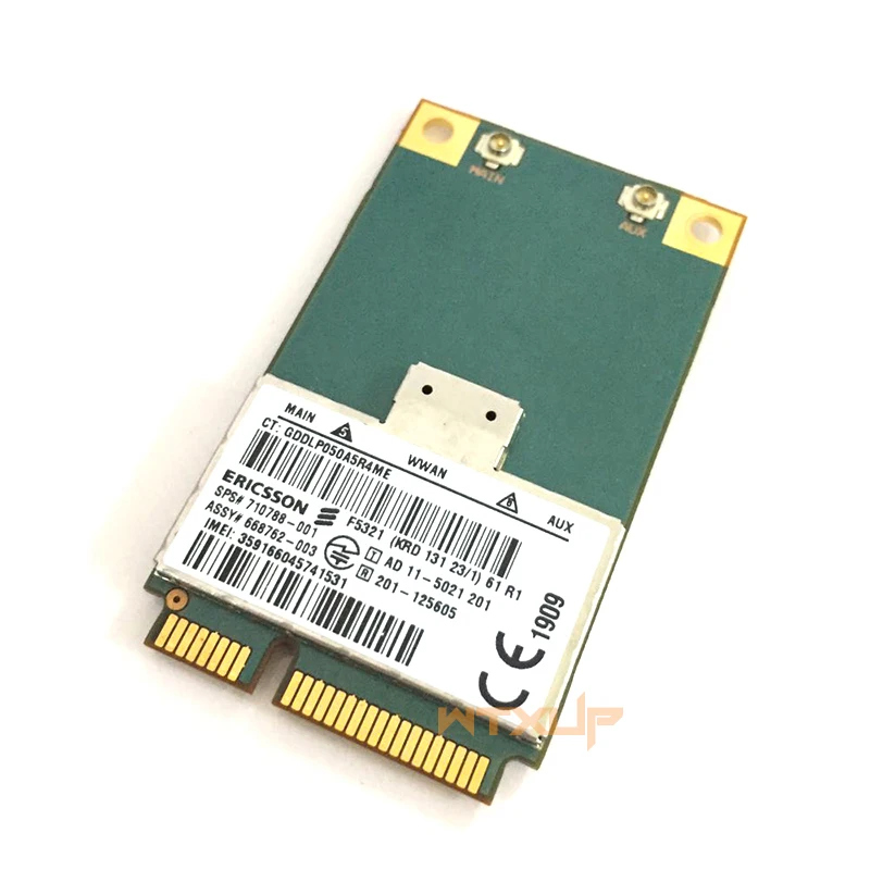 F5321 ДЛЯ ERICSSON 21 Мбит/с мини PCIE WCDMA 3g WWAN WLAN wifi карта WCDMA/HSPA+ GSM/GPRS/EDGE для hp 8570 Вт 8570p 9470 м