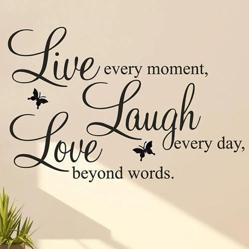 

Decorative Stickers 'LIVE LAUGH LOVE' Text Wall Sticker Home Decor Vinyl Removable Art Wall Decal For Living Room