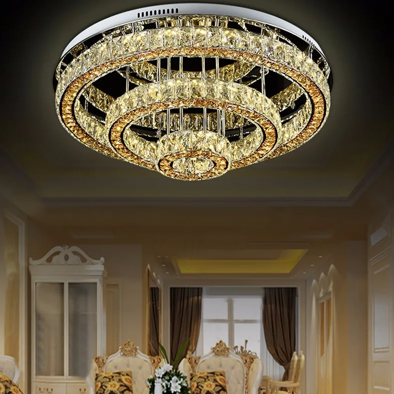 Современный модный хрустальный светодиодный светильник, роскошная хрустальная люстра, потолочный светильник для отеля, спальни, хрустальный светильник