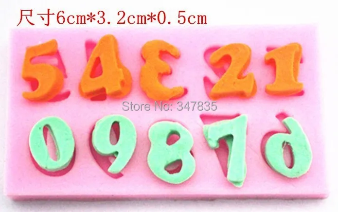 letter number silicone cake chocolate