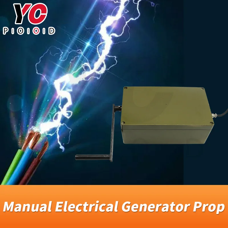 YOPOOD ручной электрический генератор Опора держать вращающийся генератор ручка, чтобы светильник на лампу или открыть электрический замок питания