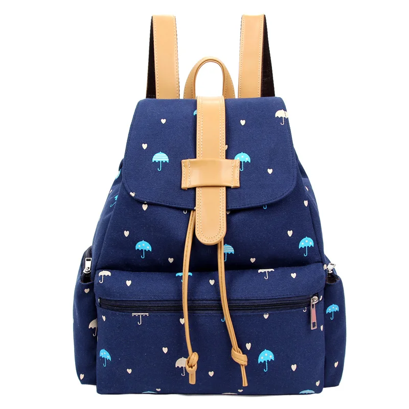 

New 2016 Vintage Women Canvas Backpacks Printing Student School Bags For Teenager Girls Casual Laptop Backpack Mochila Feminina
