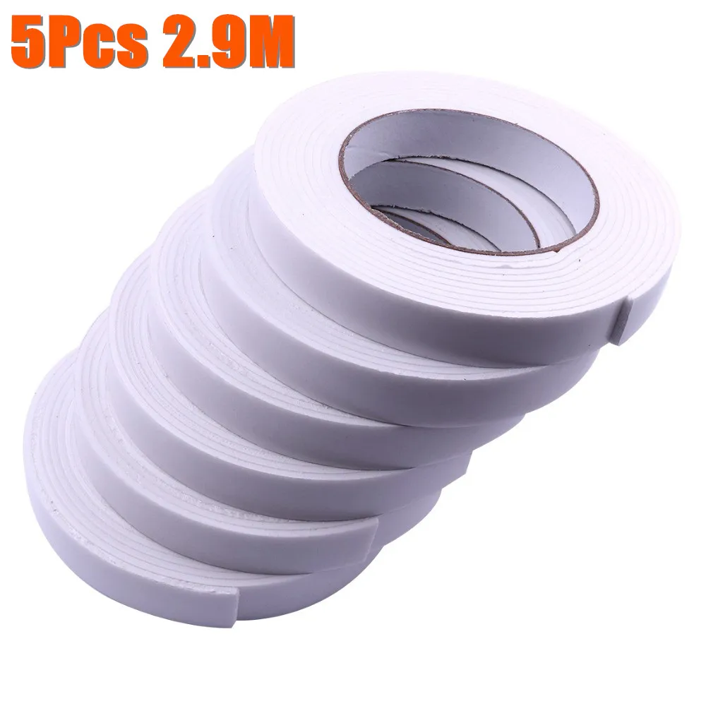 

5Pcs 2.9M Super Strong Double Faced Adhesive Tape Auto Foam Double Sided Tape Self Adhesive Tape For Mounting Fixing Pad Sticky