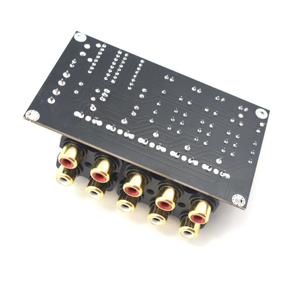 Сенсорная кнопка 4 канальный аудио переключатель входной выбор платы DC или AC Вход