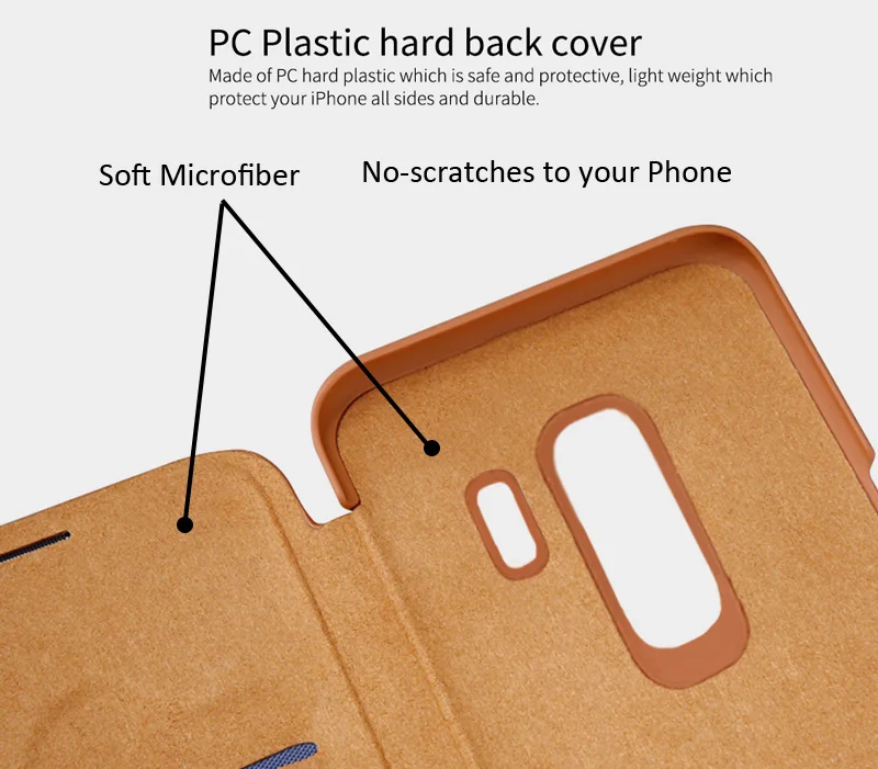 Кожаный чехол книжка Nillkin Qin для Samsung Galaxy S10 Plus S9 Lite|cover for samsung galaxy|case covercover |