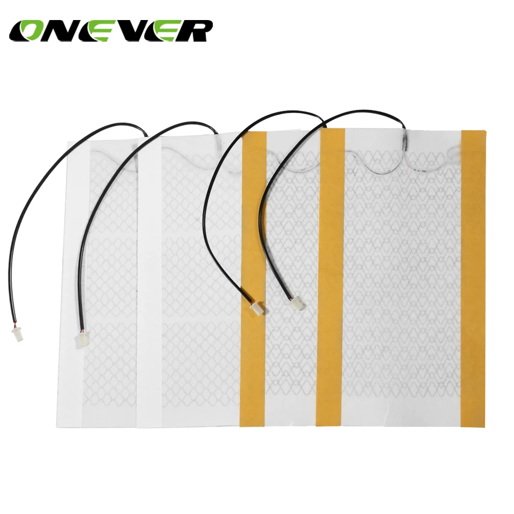 

Onever 2pcs Car Carbon Fiber Heater Seat Heating Pad Heater Element 12V Heated Car Seat Cushion Cover for Winter Driving