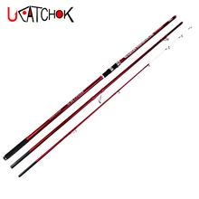 wholesale 2pcs/pack 4.2M 3sections Superhard carbon fiber surfcasting rod distance throwing surf carp fishing rod
