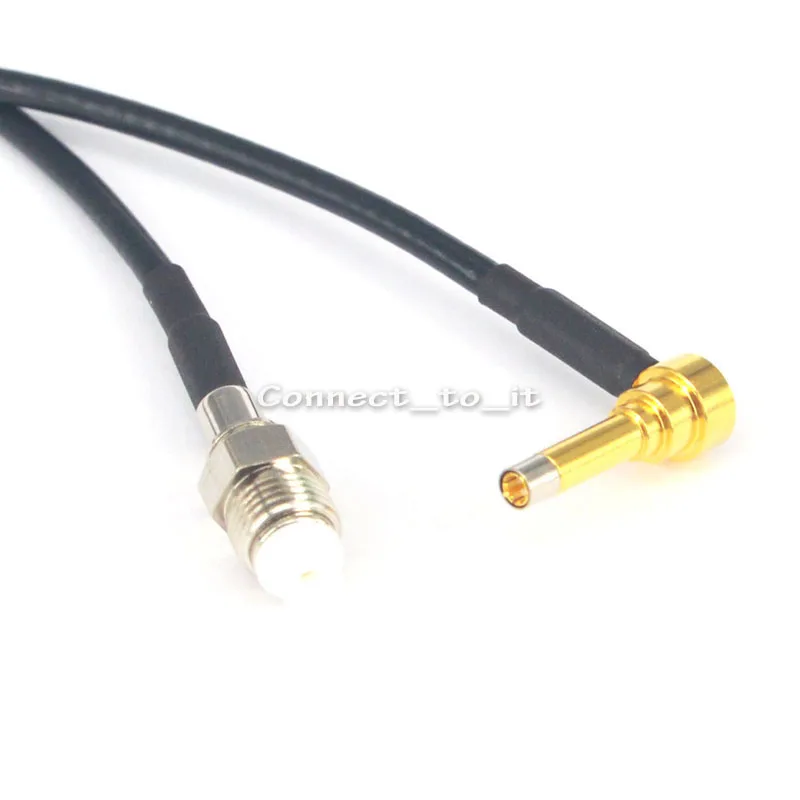 

RF Coaxial FME Female to MS156 Male Rightangle Connector USB Modem Adapter Extension Cable 20CM RG174