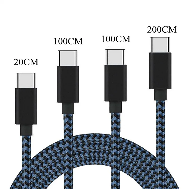 Usb type C USB A нейлоновый плетеный шнур для быстрой зарядки для samsung Galaxy S9 S8 Note 9 8 A3 A5 A7 Для huawei P20 lite mate 20 Pro