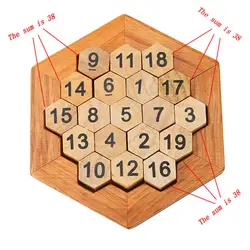 Забавная геометрическая форма номер головоломка дети деревянный номер доска математическая игра раннего обучения деревянные игрушки