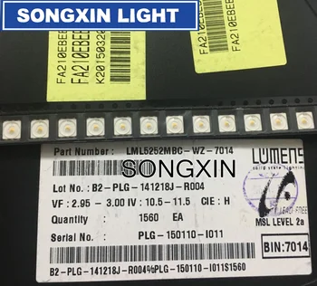 

100PCS FOR LUMENS LED Backlight 0.3W 3V 5252 Cool white LED LCD TV Backlight TV Application LML5252MBC-WZ