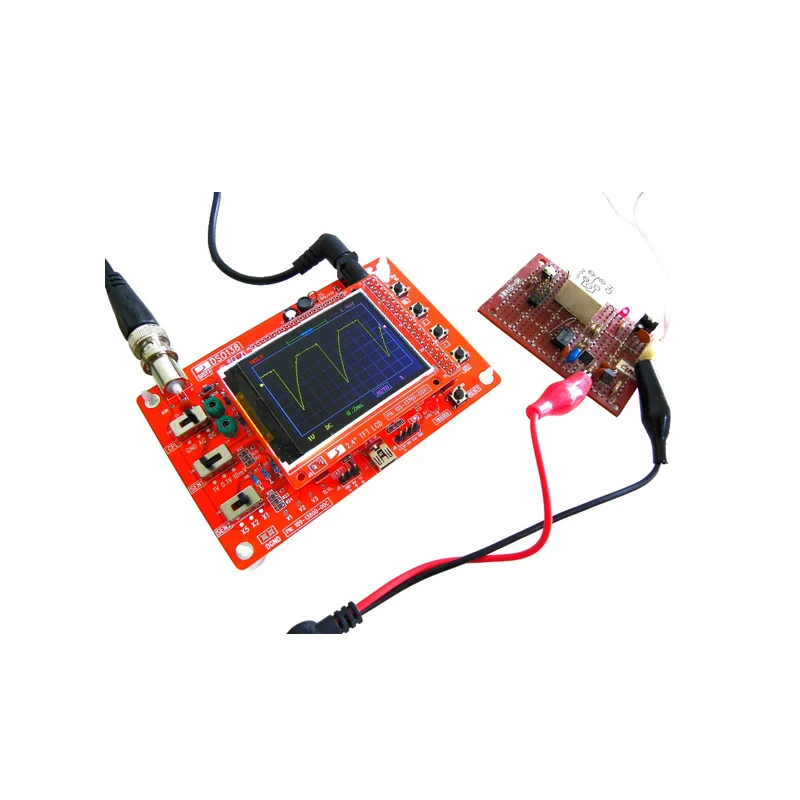 

Good quality 1PCS DSO138 2.4" TFT Digital Oscilloscope Kit DIY parts ( 1Msps ) with probe