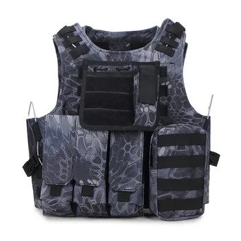 

Men's Tactical Vest Military Molle Unloading Airsoft Camo Vest Army Combat Equipment Hunting Protection Camouflage Waistcoat