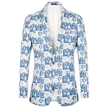 Мужская куртка весна и осень мужской блейзер с рисунком тонкий элегантный мужской блейзер мужская деловая повседневная куртка