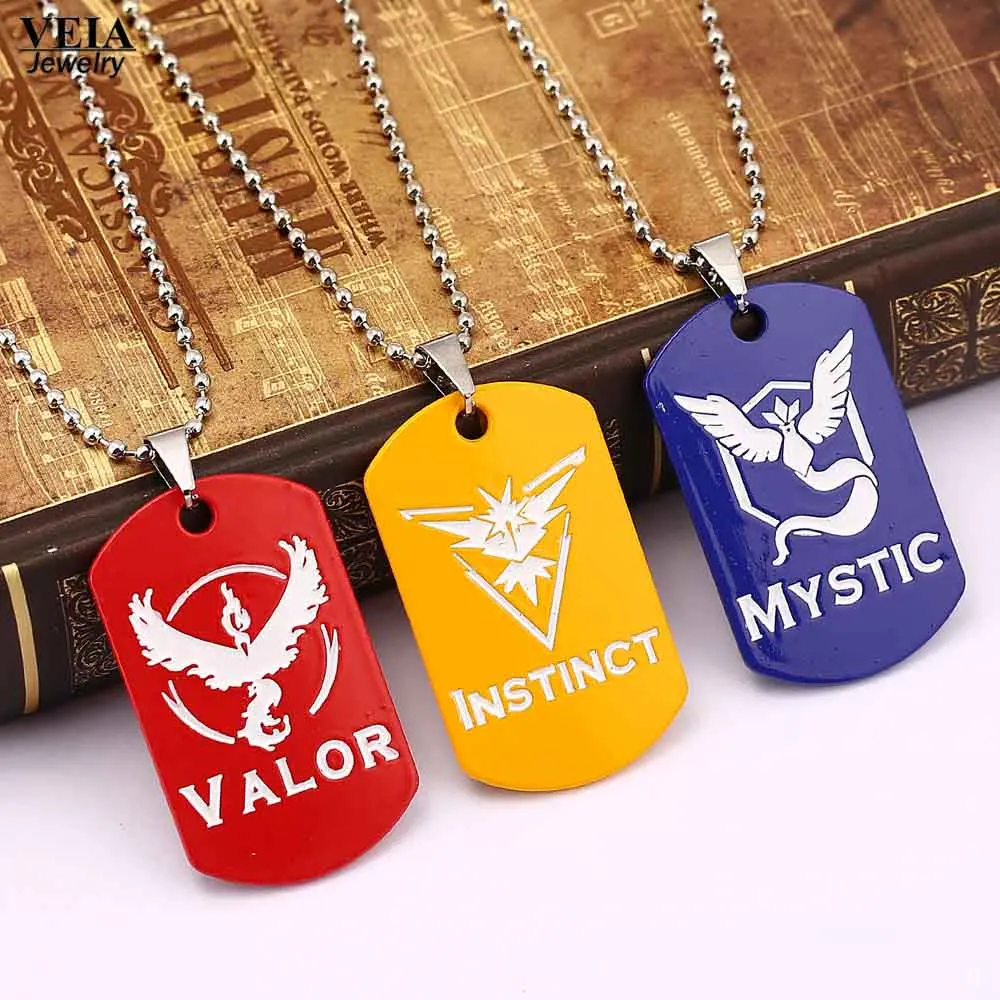 Новинка Аниме игра Покемон го собака бирка ожерелье поп косплей металлическая