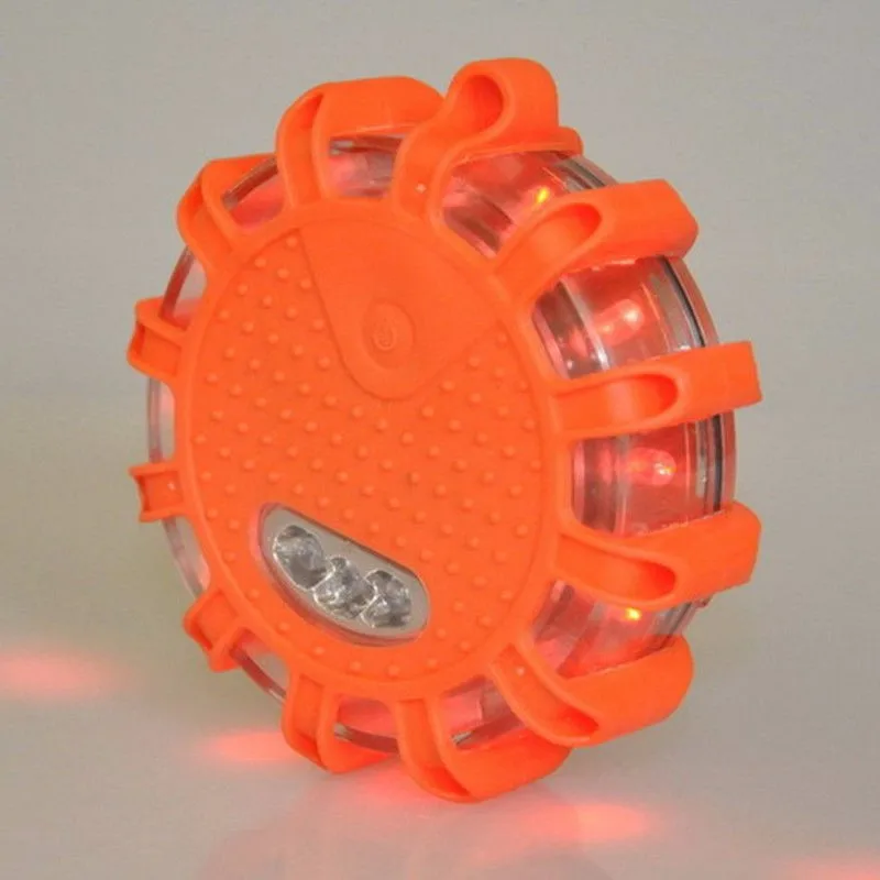 Automobile 15 LED Flare General Decorative Lamp Car Magnetic Base Flashing Warning Roadside Light Emergency Disc accessories | Автомобили