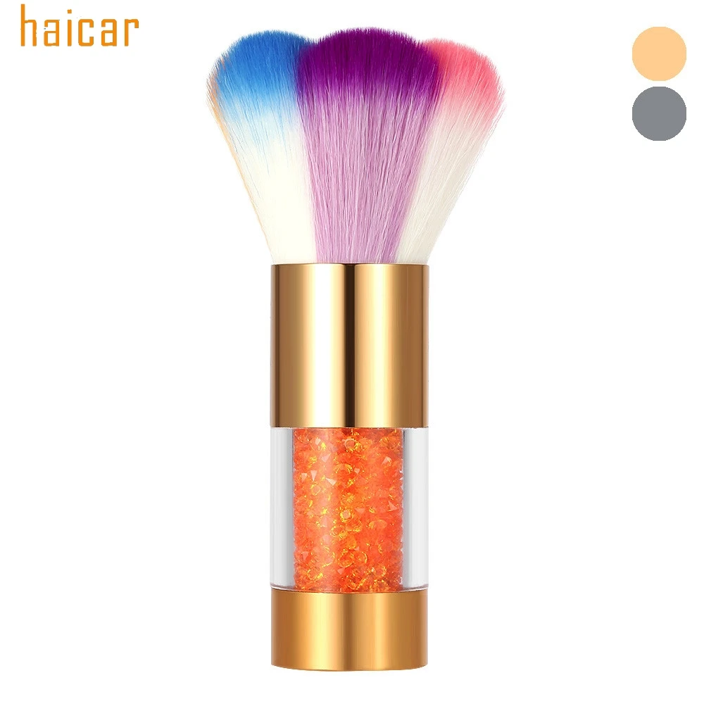 

HAICAR Love Beauty Female Colorful Nylon Hair Nail Dust Clean Brush Nail Art Dust Remover Brush 160803 Drop Shipping
