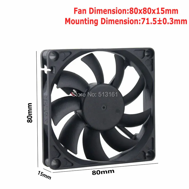 80mm fan 3pin 8