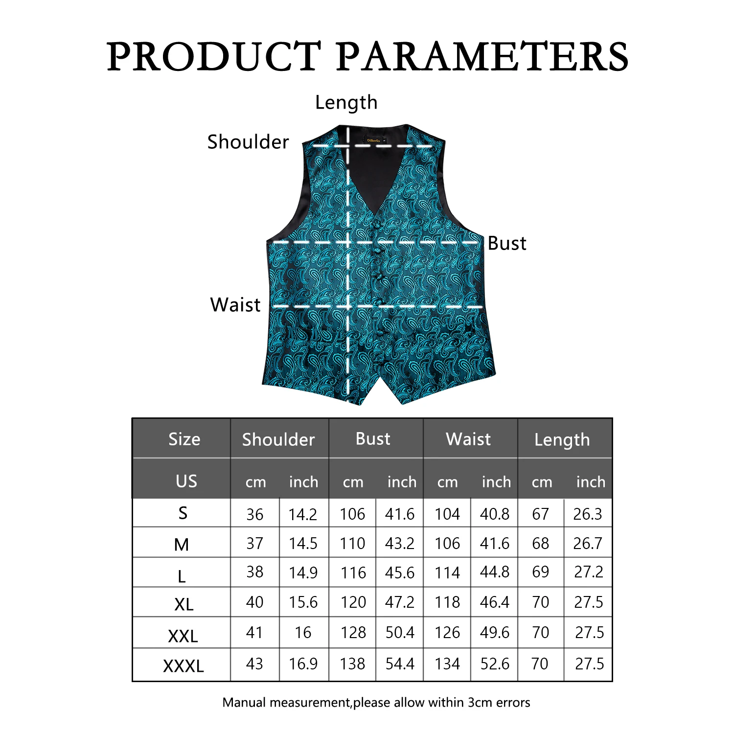 2019 DiBanGu Designer Vest for Men Silver Red Orange Blue Men's Vest Suit Business Wedding Party Occasion Hanky Cufflinks Vests